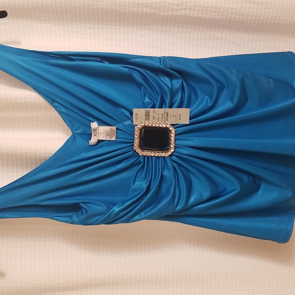 Cache blue jeweled top